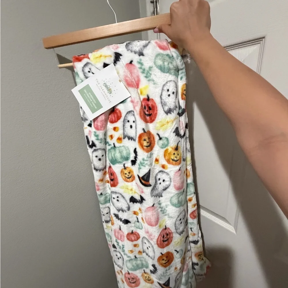 Colorful Halloween Themed Blanket